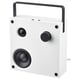 White VAPPEBY bluetooth speaker with black handle.