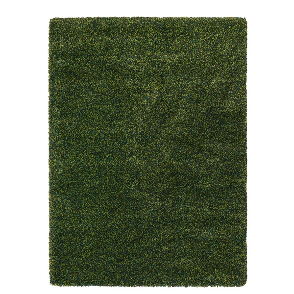 VINDUM green rectangular rug, soft thick pile, durable synthetic fibres.