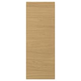 VOXTORP oak-brown drawer front, modern flat design with integrated handle, sleek and warm appearance.