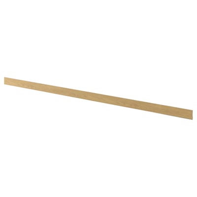 VOXTORP oak wood grain plinth, beige, plastichorizontally rectangular, smooth finish.