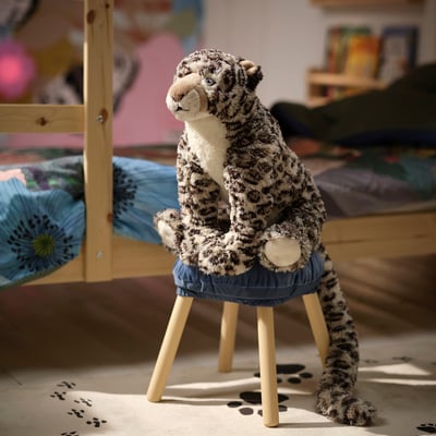 ALPTALL 알프탈 봉제인형, 눈표범/패턴 화이트, 52 cm