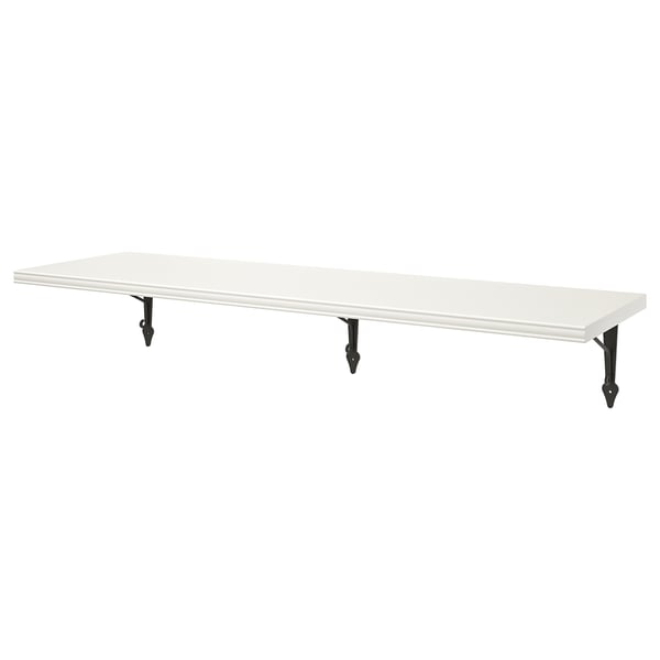 BERGSHULT 베리스훌트 / KROKSHULT 크록스훌트 벽선반, 화이트/앤트러싸이트, 120x30 cm