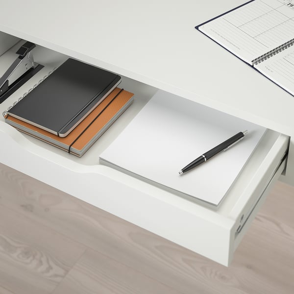 EKBY ALEX 에크뷔 알렉스 / RAMSHULT 람스훌트 벽선반, 화이트, 119x29 cm