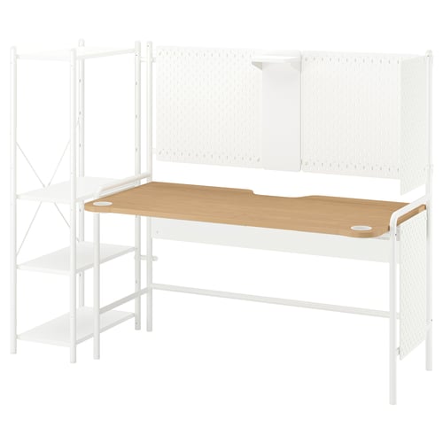 FRÖSKELÅS FRÖSKELÅS 프뢰스켈로스 게이밍 책상, with storage/화이트
