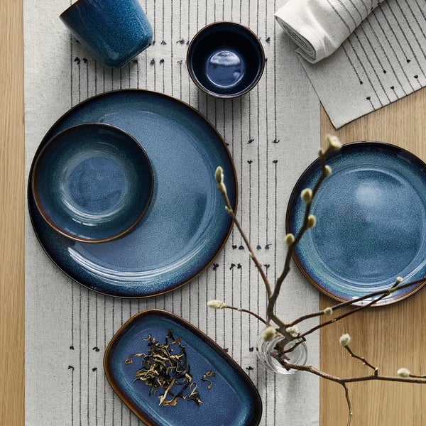 GLADELIG 글라델리그 접시, 블루, 20 cm
