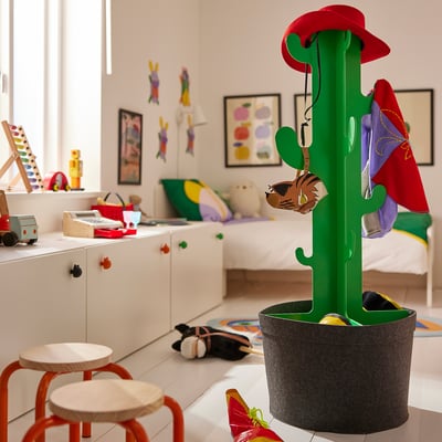 GREJSIMOJS 그레이시모이스 어린이스탠드옷걸이, 125 cm