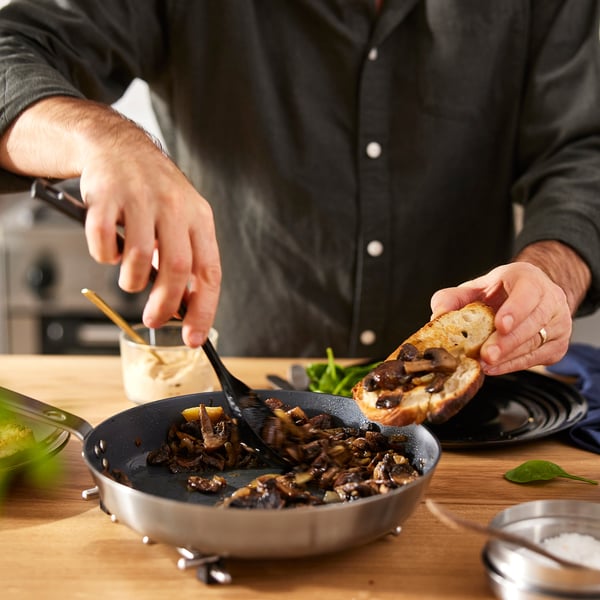 HEMKOMST 헴콤스트 프라이팬, 스테인리스/논스틱 코팅, 24 cm