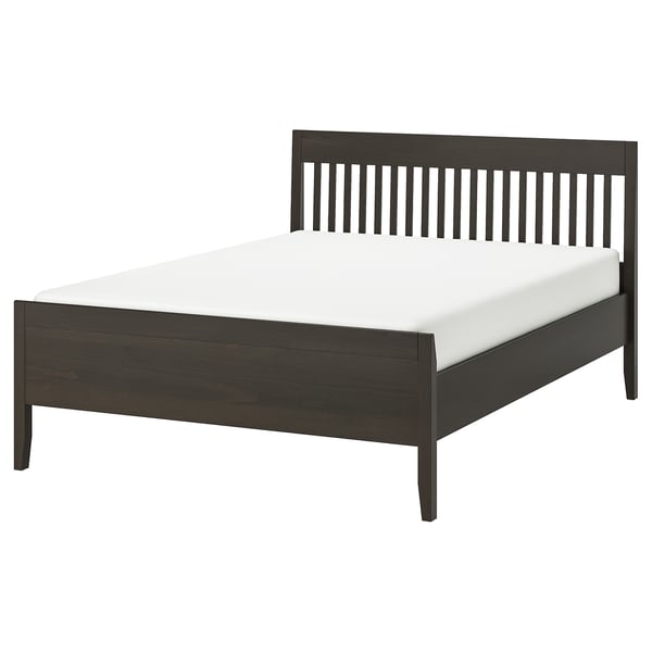 IDANÄS 이다네스 침대프레임, 다크브라운/루뢰위, 150x200 cm
