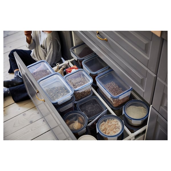 IKEA 365+ 이케아 365+ 식품보관용기, 직사각/플라스틱, 2.0 l