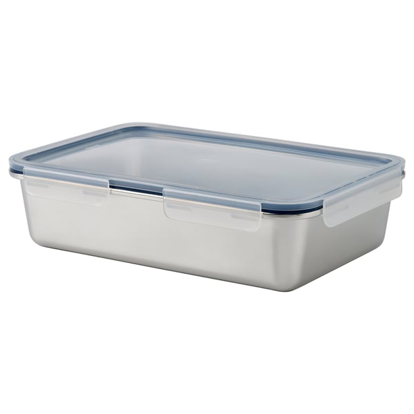 IKEA 365+ 이케아 365+ 식품보관용기+뚜껑, L 직사각/스테인리스 플라스틱, 3 l