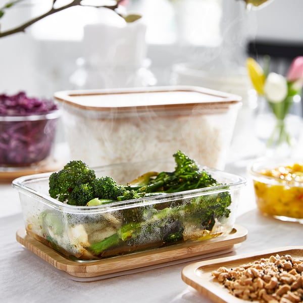 IKEA 365+ 이케아 365+ 뚜껑, 직사각/대나무