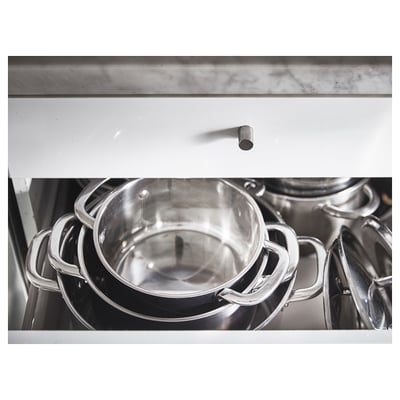IKEA 365+ 이케아 365+ 냄비+뚜껑, 스테인리스, 3.0 l