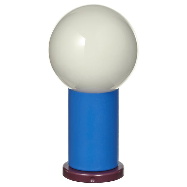 IKEA PS 2026 이케아 피에스 2026 LED이동식조명, 배터리식 밝기조절/블루 라이트옐로, 22 cm