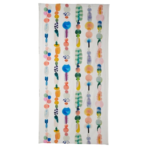 IKEA PS 2026 이케아 피에스 2026 재단 원단, 화이트/멀티컬러 작은 패턴, 150x300 cm