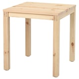 IKEA PS 2026 이케아 피에스 2026 테이블+서랍, 소나무 투명래커, 70x70 cm