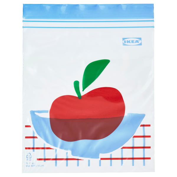 ISTAD 이스타드 지퍼백, 멀티컬러/패턴, 1.0 l