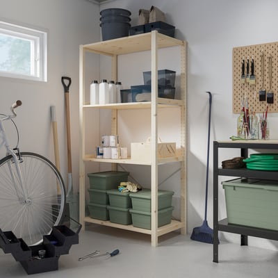 IVAR 이바르 섹션1/선반, 소나무, 89x50x179 cm