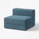 JÄTTEBO 예테보 커버 1.5인용 모듈+수납, 악스발 다크그레이블루