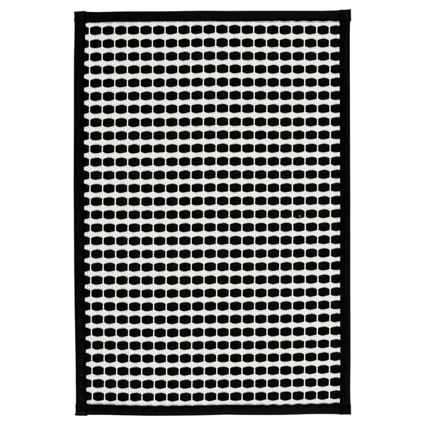 KALLGATE 칼가테 욕실매트, 블랙/화이트, 40x60 cm