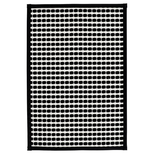 KALLGATE 칼가테 욕실매트, 블랙/화이트, 40x60 cm