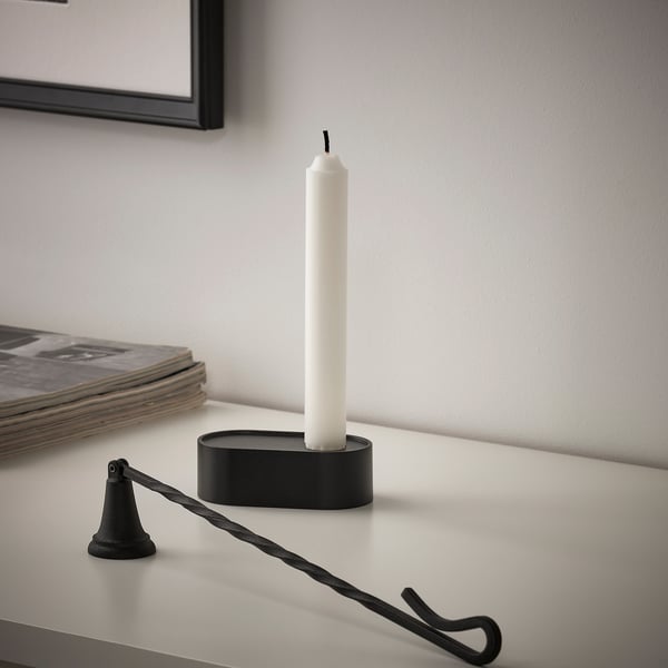 KÖRSBÄRSTRÄD 셰르스베르스트레드 촛불끄개, 블랙, 33 cm