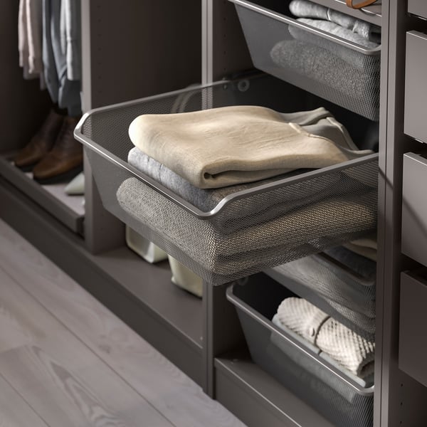 KOMPLEMENT 콤플레멘트 메시바구니, 다크그레이, 50x58 cm