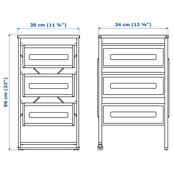 LENNART 렌나르트 서랍유닛, 화이트