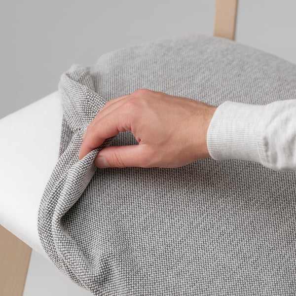 LISABO 리사보 의자, 물푸레나무/탈뮈라 화이트/블랙