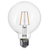 LUNNOM 룬놈 LED 전구 E26 150루멘, 구형 투명, 95 mm