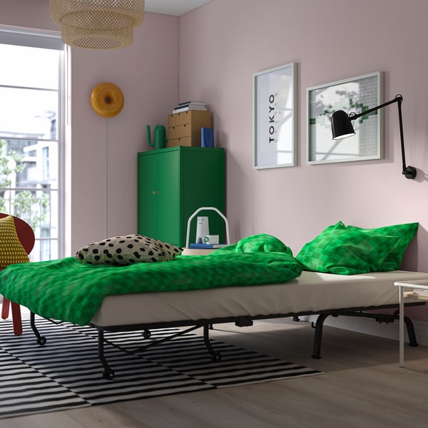 LYCKSELE MURBO 뤽셀레 무르보 2인용 소파베드, 반스브로 옐로