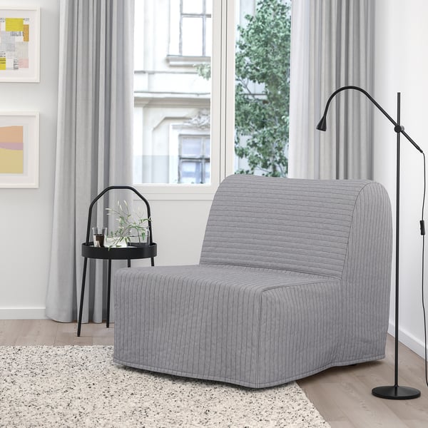 LYCKSELE MURBO 뤽셀레 무르보 체어베드, 크니사 라이트그레이