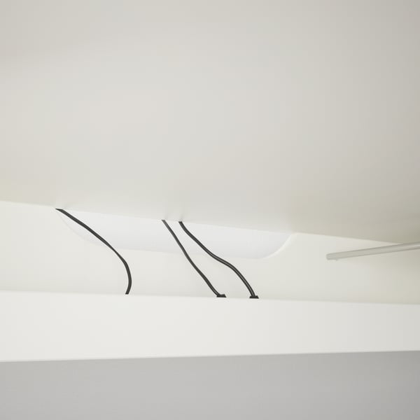 MALM 말름 패널인출식책상, 화이트, 151x65 cm