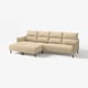 MANNARP 만나르프 4인용소파+긴 의자, 삭세마라 그레이베이지