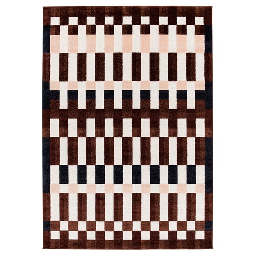 MARKBLÅMME 마르크블롬메 단모러그, 멀티컬러/체크 패턴, 160x230 cm