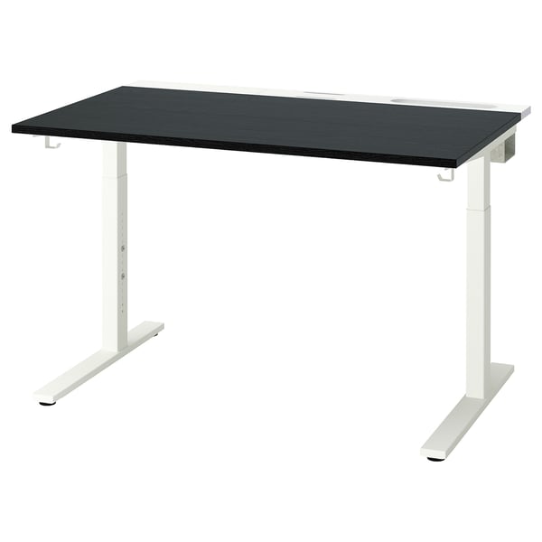 MITTZON 밋손 테이블상판, 블랙스테인/물푸레무늬목, 120x68 cm