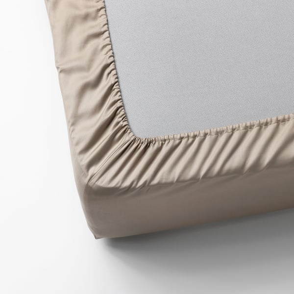 NATTJASMIN 나티아스민 매트리스커버, 라이트베이지, 150x200 cm