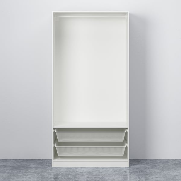 PAX 팍스 / GULLABERG 굴라베리 옷장콤비네이션, 화이트/화이트, 100x60x201 cm