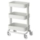 RÅSKOG 로스코그 트롤리, 화이트, 28x38x61 cm