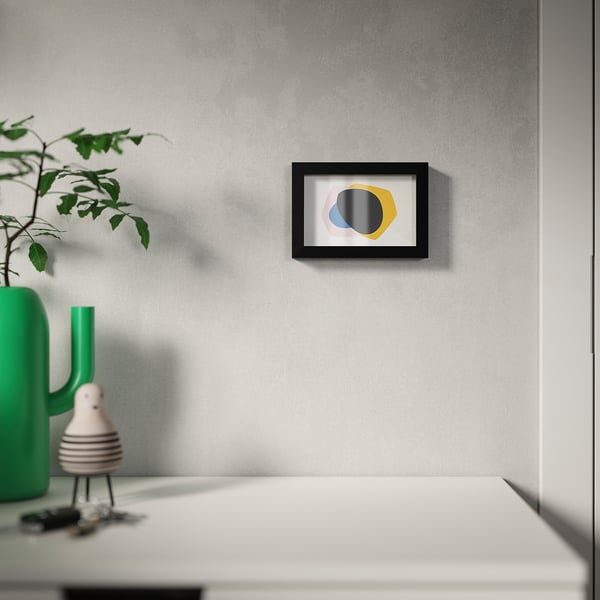 RÖDALM 뢰달름 액자, 블랙, 10x15 cm