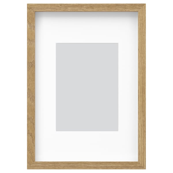 RÖDALM 뢰달름 액자, 참나무무늬, 21x30 cm
