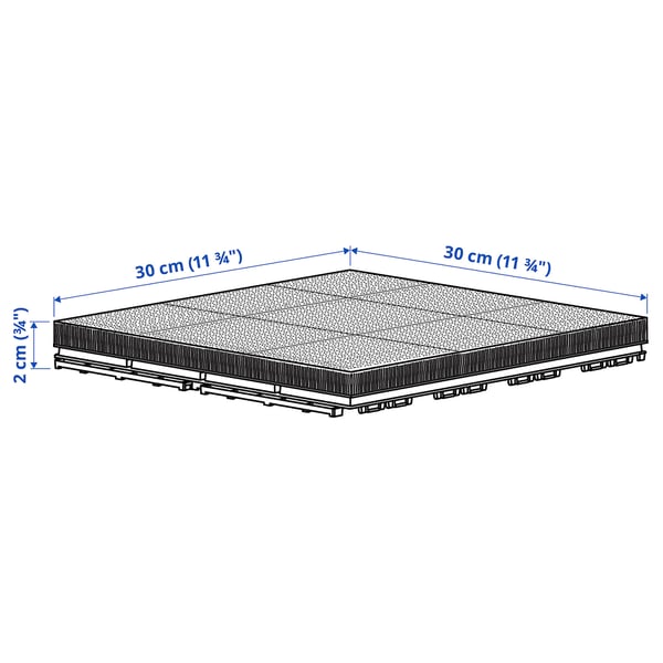RUNNEN 룬넨 조립마루, 인조잔디, 0.81 m²