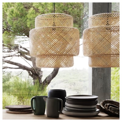 SINNERLIG 신넬리그 펜던트등, 대나무/핸드메이드, 50 cm