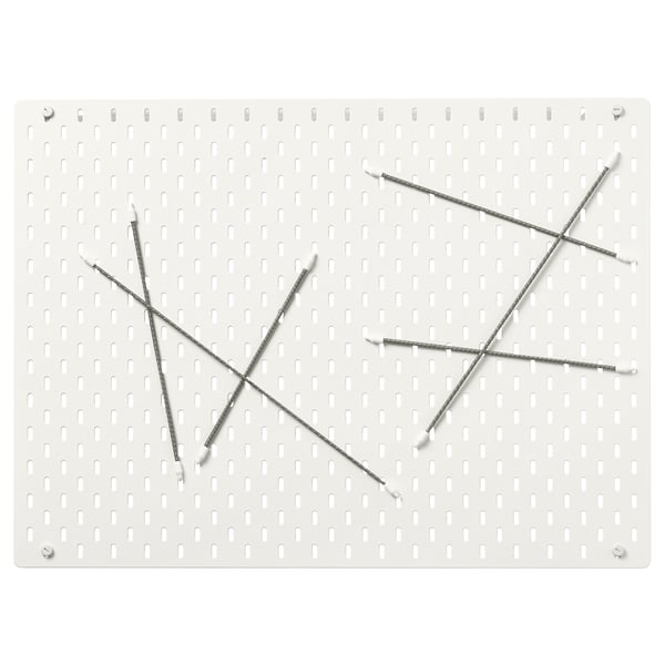 SKÅDIS 스코디스 페그보드 콤비네이션, 화이트, 76x56 cm