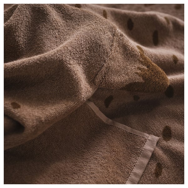 SKOGSDUVA 스콕스두바 후드타월, 스라소니 모양/브라운, 70x140 cm