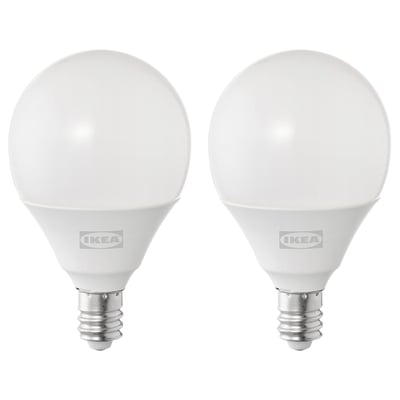 SOLHETTA 솔헤타 LED 전구 E14 250 루멘, 구형 오팔 화이트