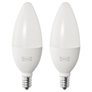 SOLHETTA 솔헤타 LED 전구 E14 470 루멘, 샹들리에/오팔 화이트