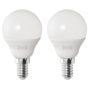 SOLHETTA 솔헤타 LED 전구 E14 470 루멘, 구형 오팔 화이트, 6500 켈빈