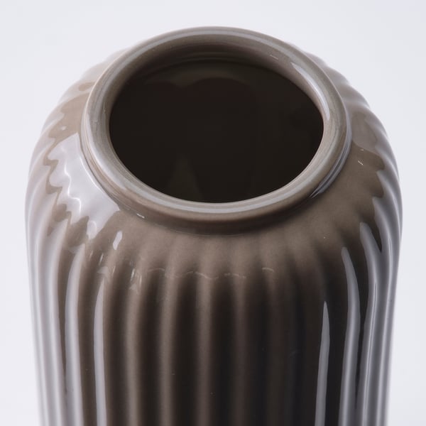 STILREN 스틸렌 꽃병, 다크그레이-베이지, 12 cm