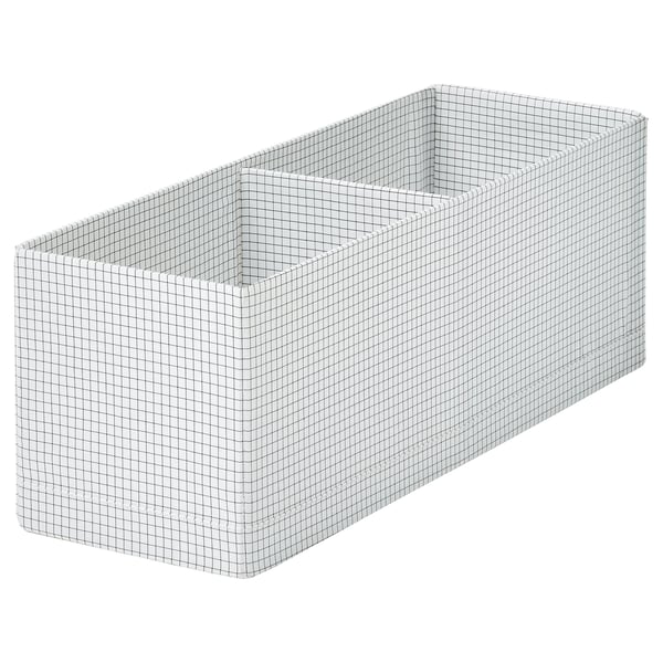 STUK 스투크 칸막이정리함, 화이트/블랙, 17x51x18 cm