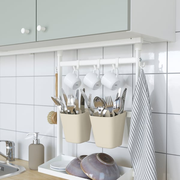 SUNNERSTA 순네르스타 보관용기, 베이지, 12x11 cm